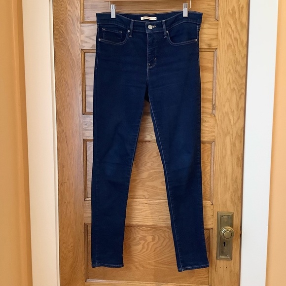 LEVI'S 311 Dark Blue Shaping Skinny Jeans Size 30 - Picture 2 of 13
